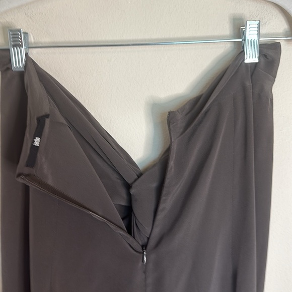 Jarbo Gray Silk Maxi Skirt Size Small - Picture 5 of 7